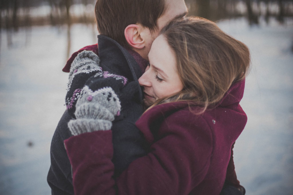 Couple hugging eachother